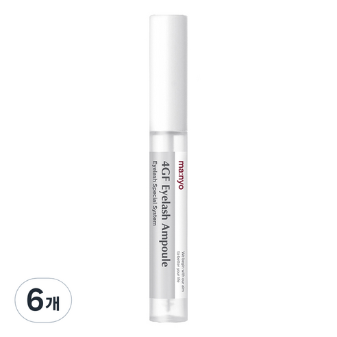마녀공장 4GF 아이래쉬 앰플 속눈썹 영양제, 5ml, 6개