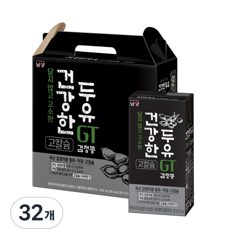 남양유업 건강한두유 검정콩, 190ml, 32개