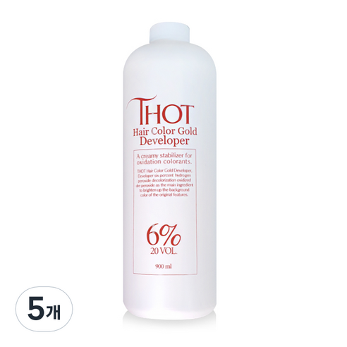 토트 헤어 칼라 골드 디벨로퍼 6%, 900ml, 5개