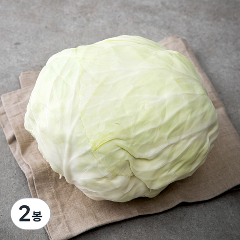 제주도 유기농 양배추, 1.2kg, 2봉