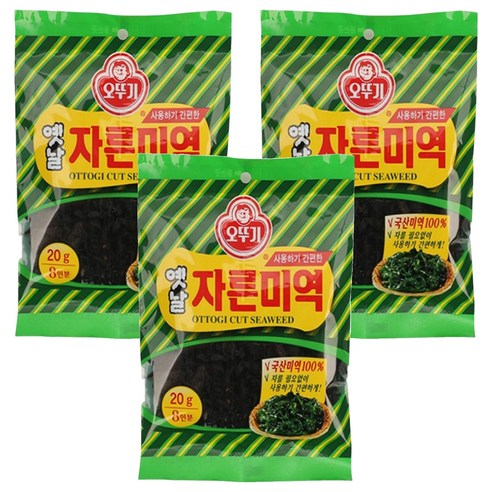 오뚜기 옛날자른미역, 20g, 3개