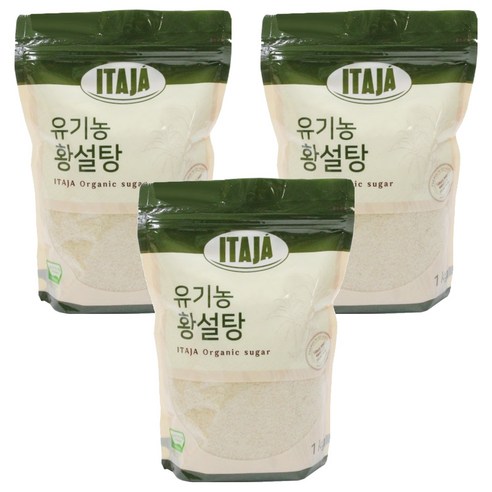 이타자 유기농 황설탕, 1kg, 3개