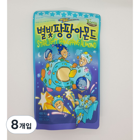바프 별빛팡팡 아몬드, 190g, 8개