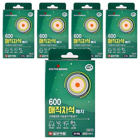 일양약품 근육통 600 매직 자석패치, 5개, 90개입