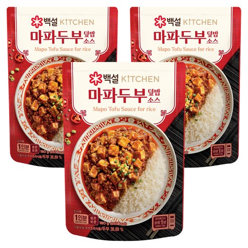 백설 마파두부 덮밥소스, 3개, 180g