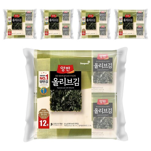 양반 올리브 김, 4.5g, 60개