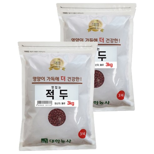 대한농산 맛있는 적두, 3kg, 2개