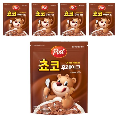 포스트 쵸코후레이크 시리얼, 600g, 5개