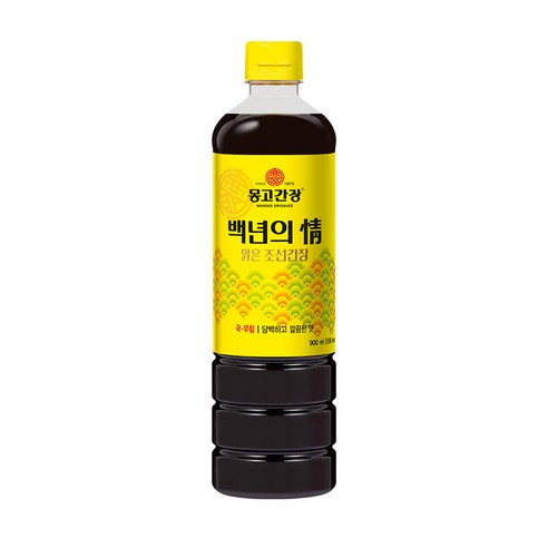 몽고간장 백년의정 맑은 조선간장, 1개, 900ml