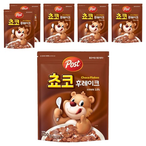 포스트 쵸코후레이크 시리얼, 600g, 6개