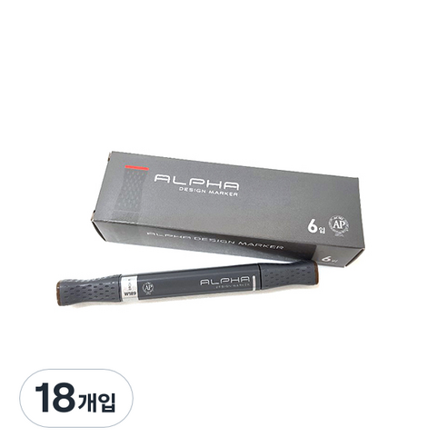 알파색채 디자인마카낱색 W189 Bronze, 1색, 18개입