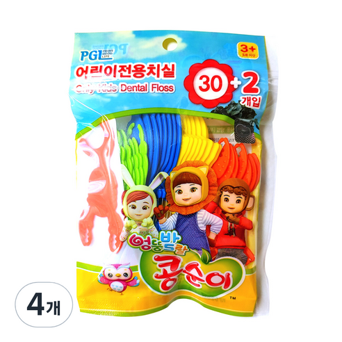 콩순이 어린이 전용 치실, 32개입, 4개