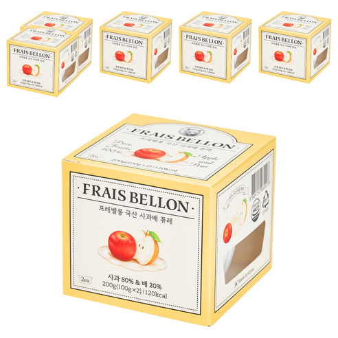 프레벨롱 국산 과일퓨레, 사과배, 200g, 6개