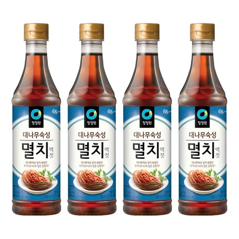 청정원 멸치액젓, 1kg, 4개