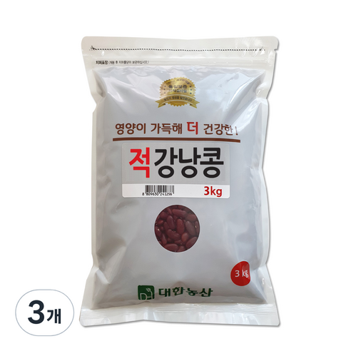 대한농산 강낭콩, 3kg, 3개
