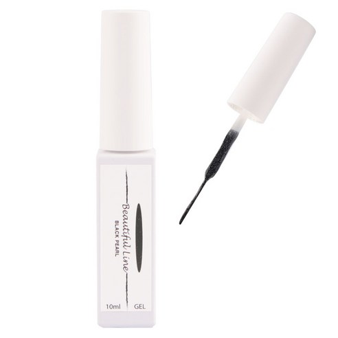아이빛 네일아트 컬러 라인 젤네일 10ml, 02 블랙, 1개