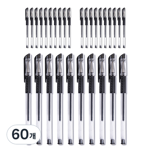 OON MiWi 젤잉크펜 0.5mm, 블랙, 60개