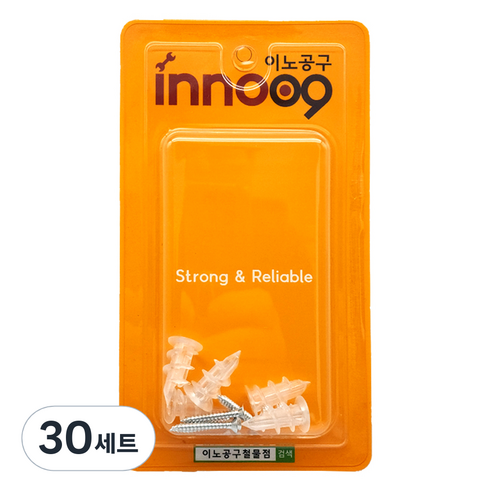 이노공구 석고보드용 천공 앙카 투명 5pcs NIT512, 30세트