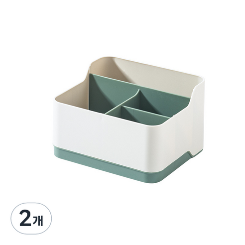 Itemtrade 아템트 데스크 정리박스, 02 초록, 2개