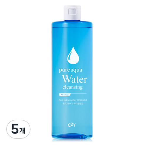 시투와이 퓨어 아쿠아 대용량 워터 클렌징, 500ml, 5개
