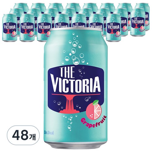 더빅토리아 탄산음료 자몽, 350ml, 48개