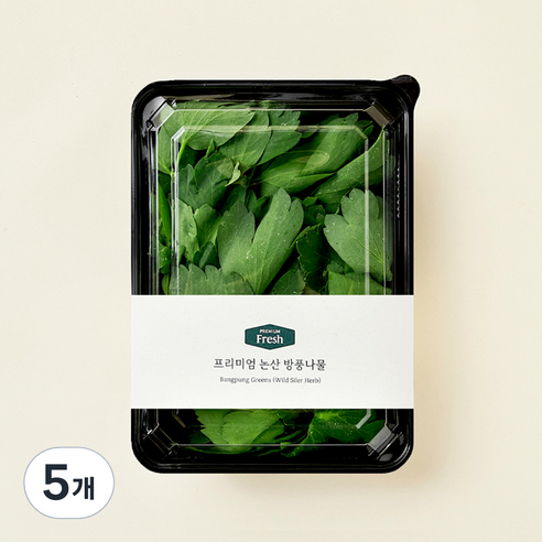 프리미엄 논산 방풍나물, 150g, 5개