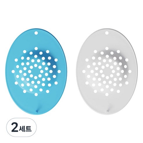 렌즈닦이소녀 렌즈캐치 하드 드림렌즈 분실방지 실리콘 패드 2종 세트, 블루, 화이트, 2세트