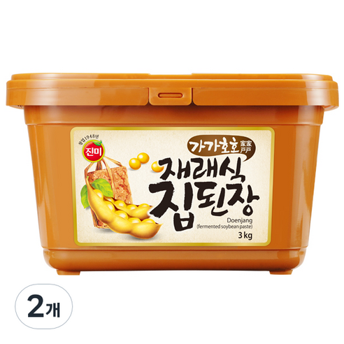 진미 가가호호 재래식 집된장, 3kg, 2개