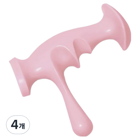 앙멧 바디 마사지 지압봉, 4개, 핑크