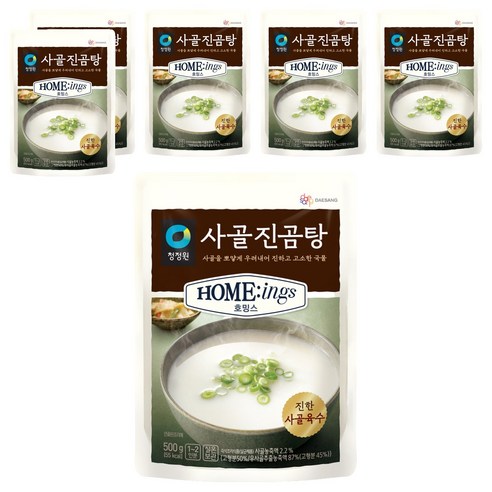청정원 호밍스 사골진곰탕, 500g, 6개