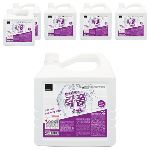 락퐁 욕실세정제 로즈마리향, 4L, 6개