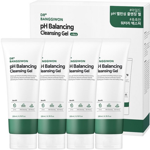 닥터방기원 pH 밸런싱 클렌징 젤, 4개, 200ml