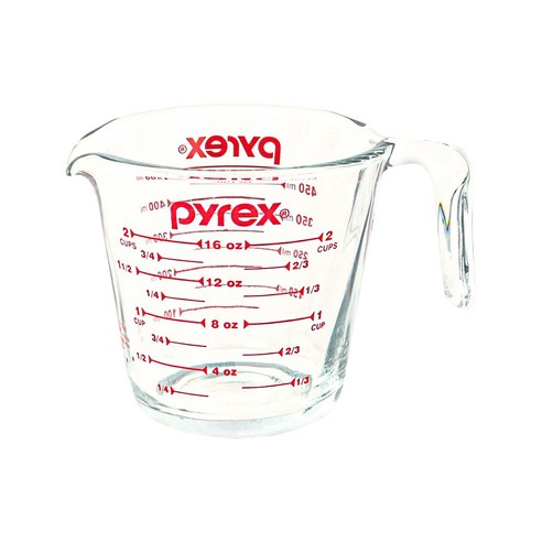 Pyrex  量杯  量具  World Kitchen  500ml  玻璃量杯  玻璃量杯  耐熱玻璃  耐熱鋼化玻璃