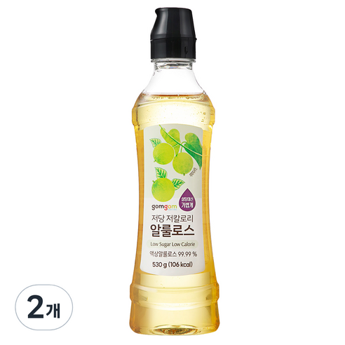 곰곰 저당 저칼로리 알룰로스, 530g, 2개