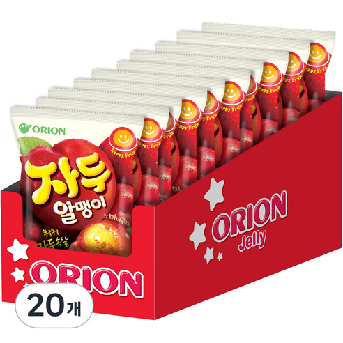 오리온 자두 알맹이 젤리 10p, 67g, 20개