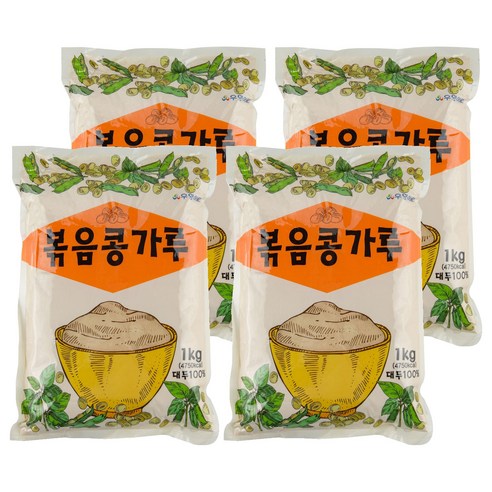 우영 볶음콩가루, 1kg, 4개