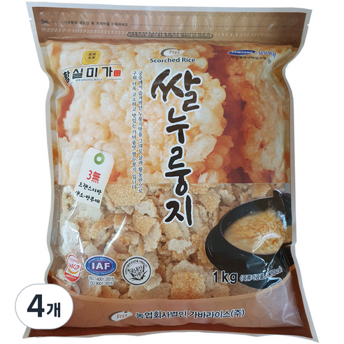 황실미가 쌀누룽지, 1kg, 4개