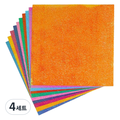 미소로운 이벤트 펄 종이접기 컬러 믹스 15 x 15 cm 50p 세트, 10색, 4세트