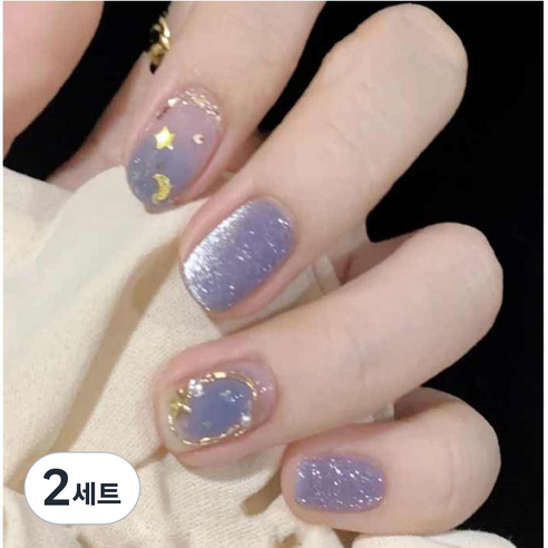 네이처스파머 컬렉션 네일팁 24p 세트 PD-132, 오션스타문, 2세트