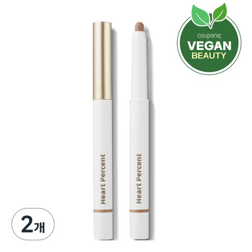 하트퍼센트 도트 온 무드 립펜슬 0.8g, #09 코지브라운, 2개
