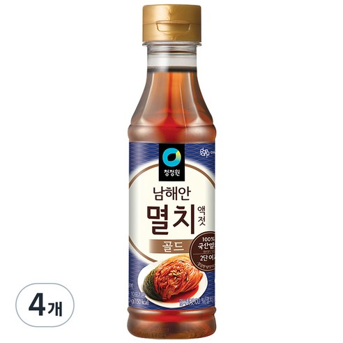 청정원 멸치골드액젓, 500g, 4개