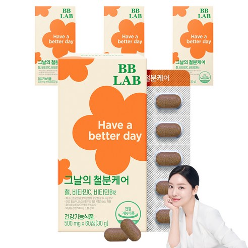 비비랩 그날의 철분케어, 60정, 4개