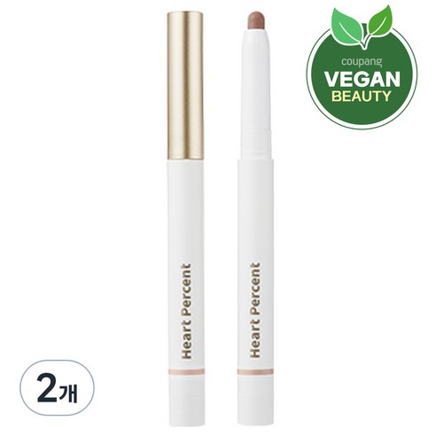 하트퍼센트 도트 온 무드 립펜슬, 20 살몬베이지, 2개
