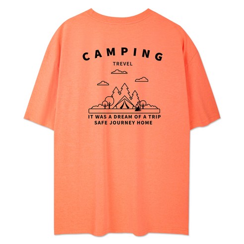 앨빈클로 캠핑 아트웍 오버핏 반팔 티셔츠 AST3694