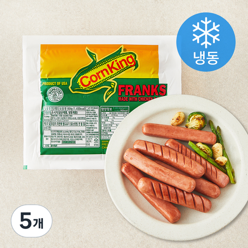 콘킹 후랑크 소시지 그린 (냉동), 454g, 5개