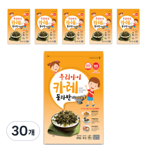 바다모아 우리아이 카레돌자반 60g, 30개