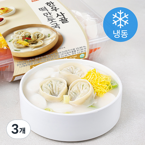 마이셰프 더반찬 한우 사골 떡만둣국 밀키트 2인분 (냉동), 1.308kg, 3개