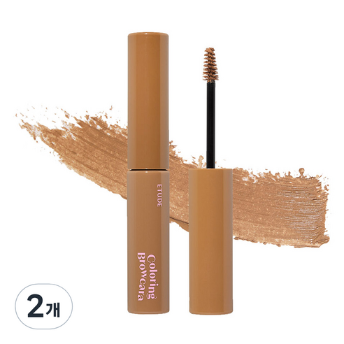 에뛰드 NEW 드로잉 아이즈 컬러링 브라우카라 6g, 3호 내추럴 브라운, 2개