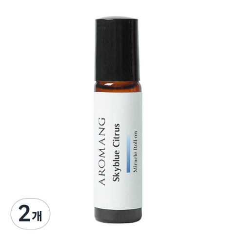 아로망 스카이블루 롤온 오일 시트러스, 10ml, 2개