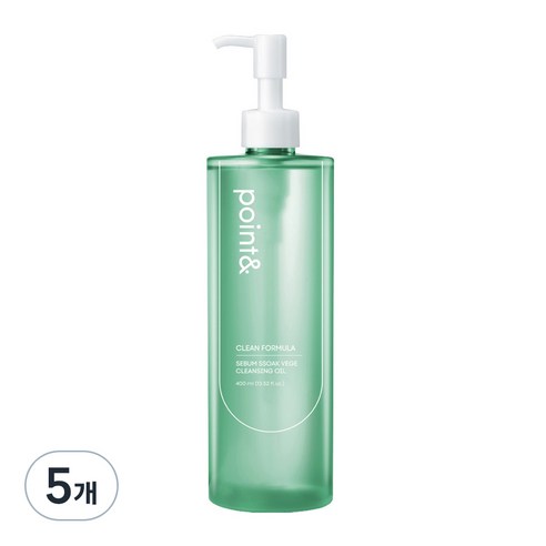 포인트앤 피지 쏙 베지 클렌징 오일, 400ml, 5개